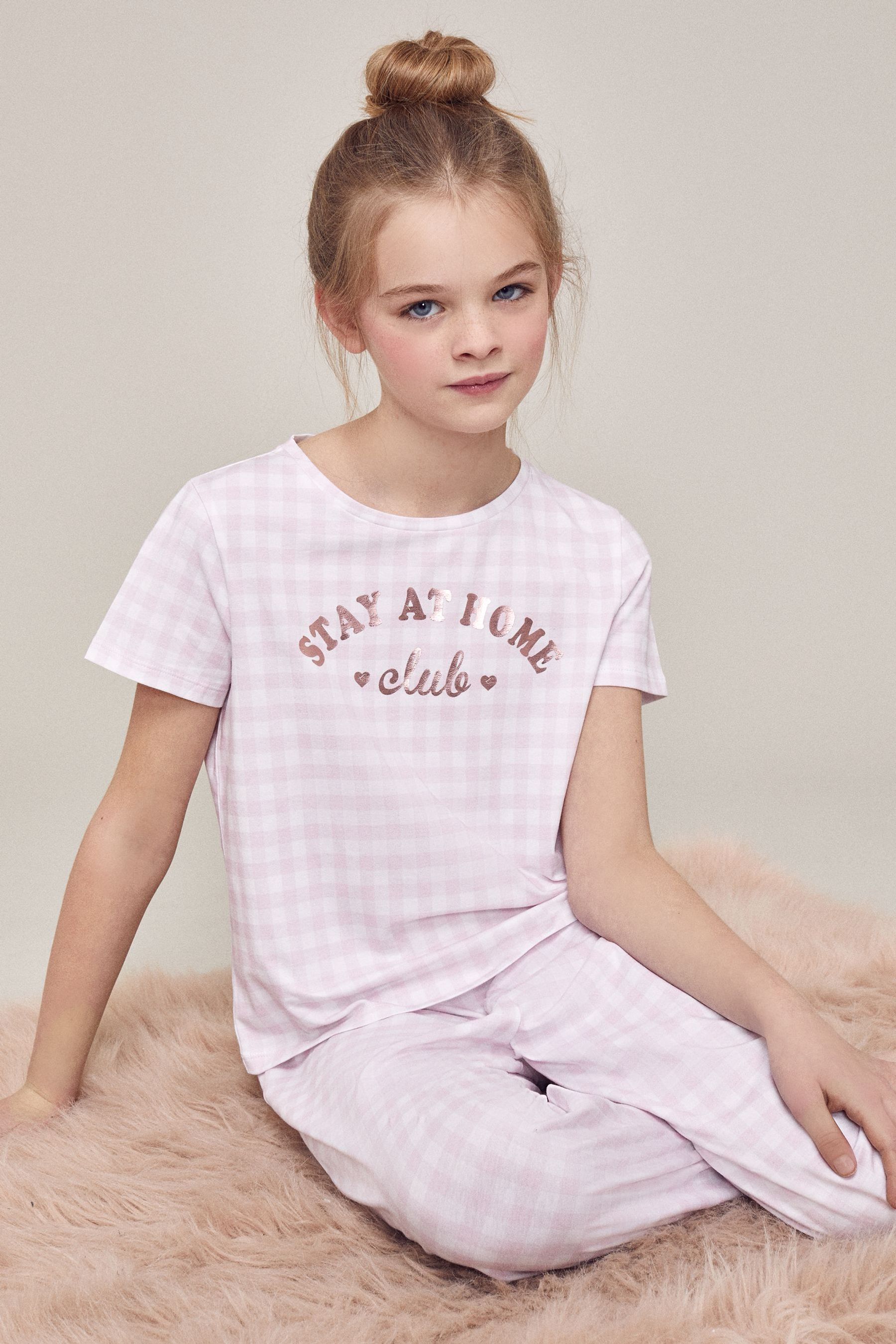 Lipsy Short Sleeve Long Leg Pyjama Set