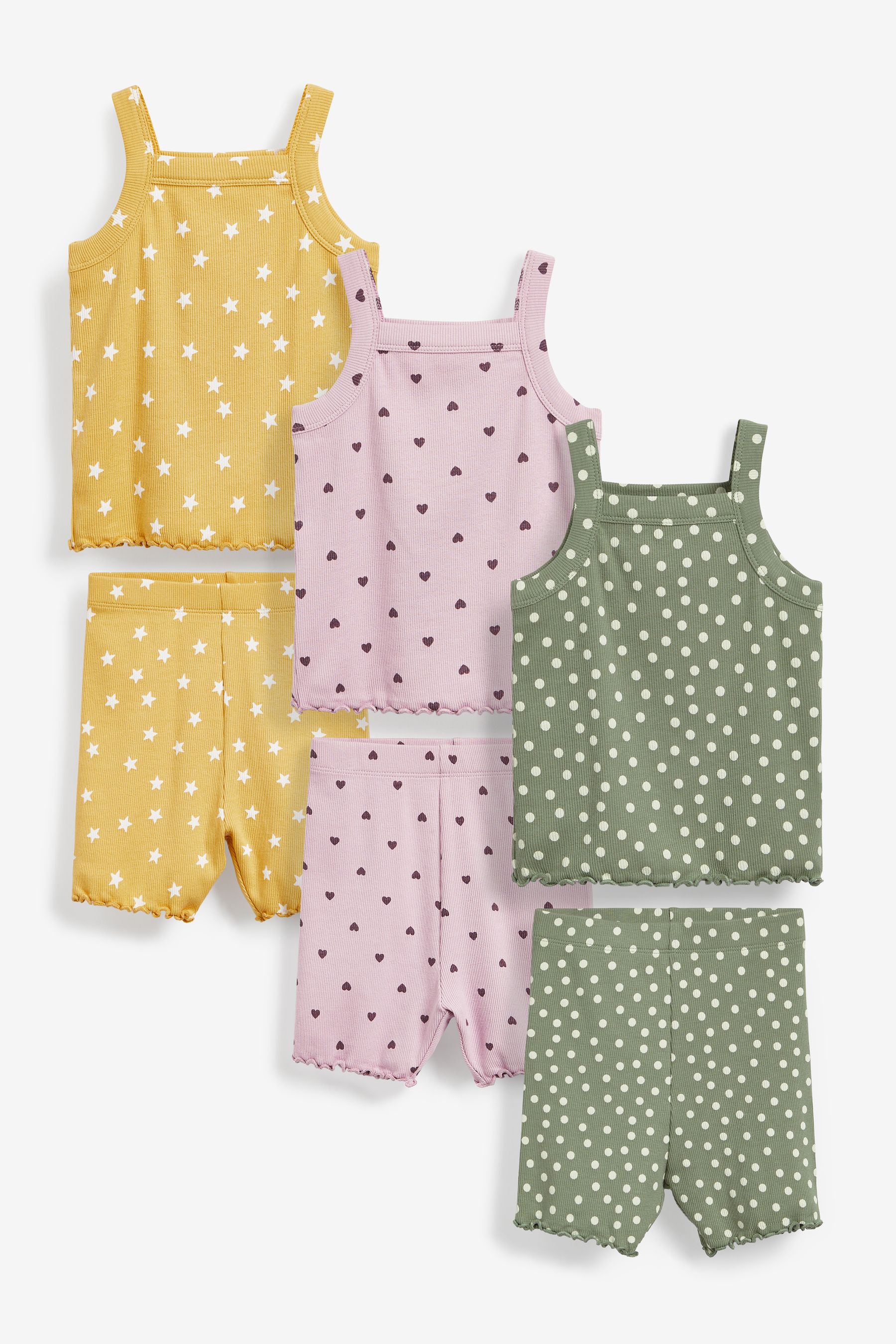 3 Pack Cami Short Pyjamas (9mths-8yrs)