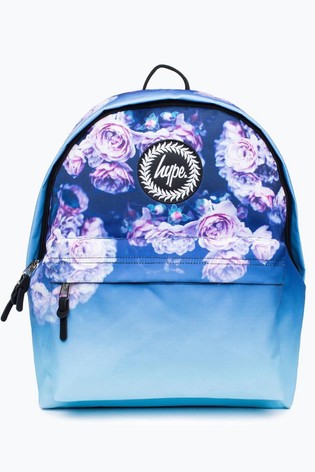 Hype. Girls Blue Multi Rose Fade Backpack