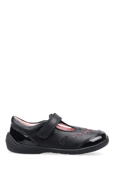 Start-Rite Dance Black Leather/Patent Smart First Steps Shoes
