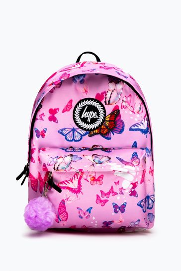 Hype Pink Butterfly Backpack