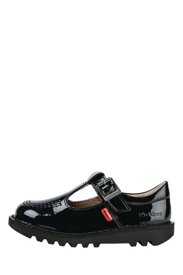 Kickers Juniors Patent Leather Kick-T Shoes