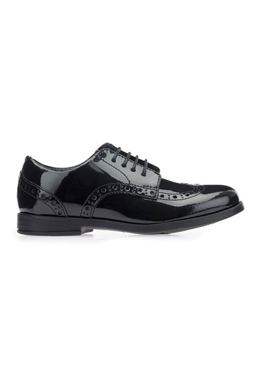 Start-Rite Brogue Snr Black Patent Leather Smart School Shoes