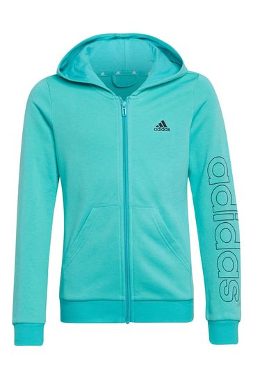 adidas Girls Linear Zip Through Hoodie