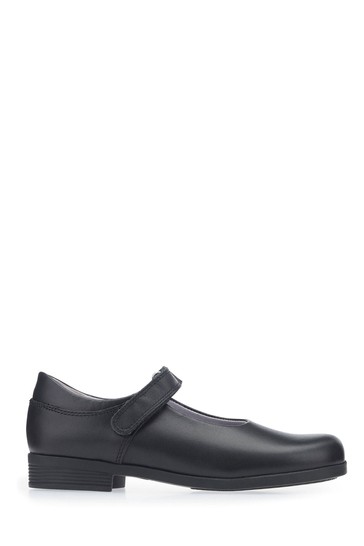 Start-Rite Samba Black Leather School Shoes Wide Fit