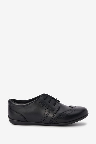 School Leather Lace-Up Brogues Narrow Fit (E)