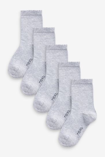 5 Pack Cotton Rich School Ankle Socks