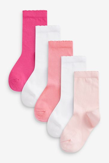 5 Pack Cotton Rich School Ankle Socks