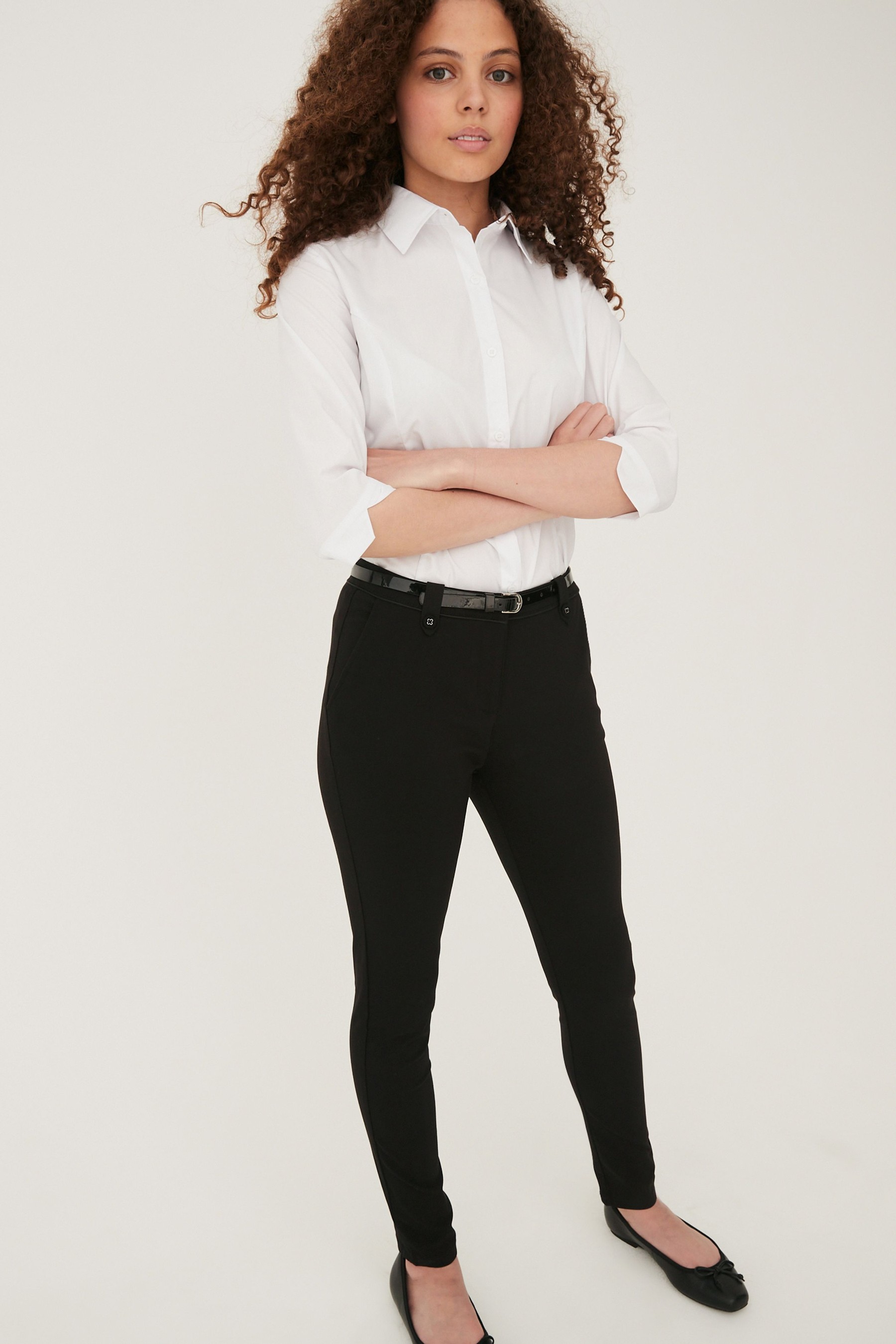 Senior Belted Skinny School Trousers (9-17yrs)