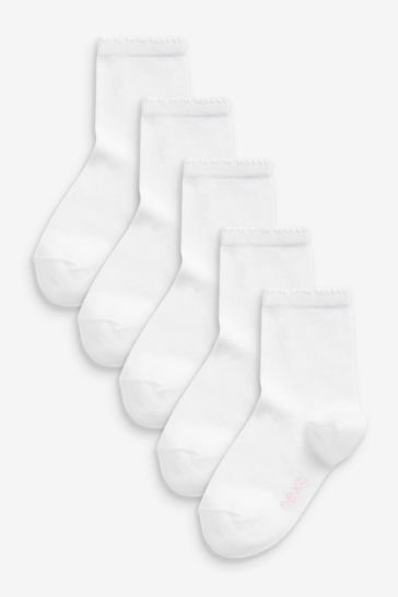 5 Pack Cotton Rich School Ankle Socks