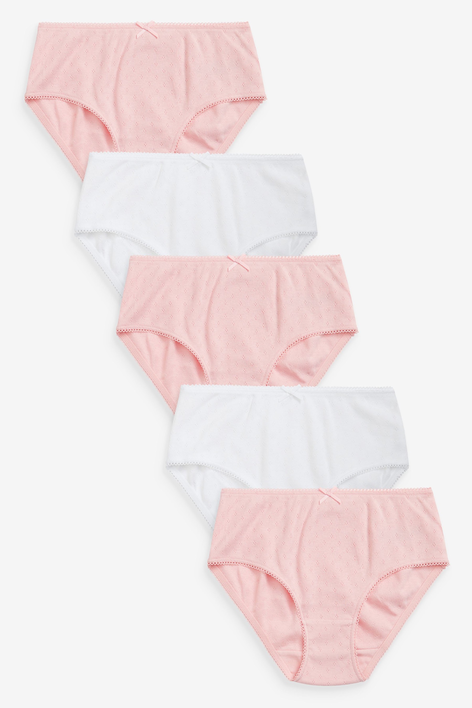 5 Pack Pointelle Briefs (1.5-12yrs)