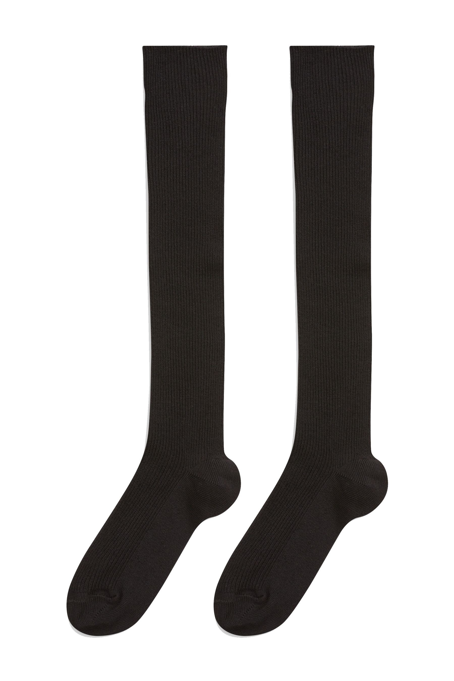 2 Pack Cotton Rich Over Knee School Socks