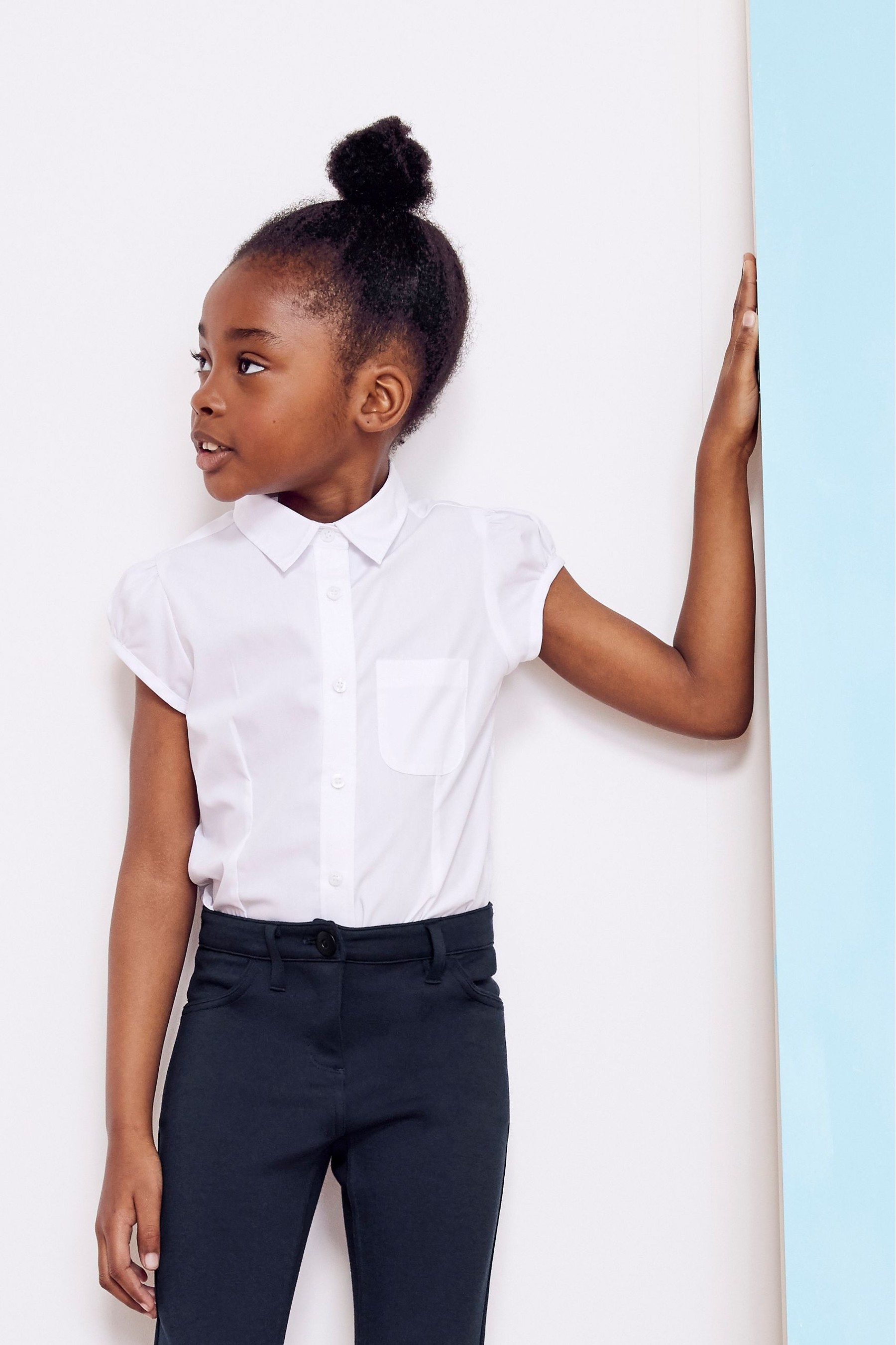 Puff Sleeve School Blouse (3-16yrs)