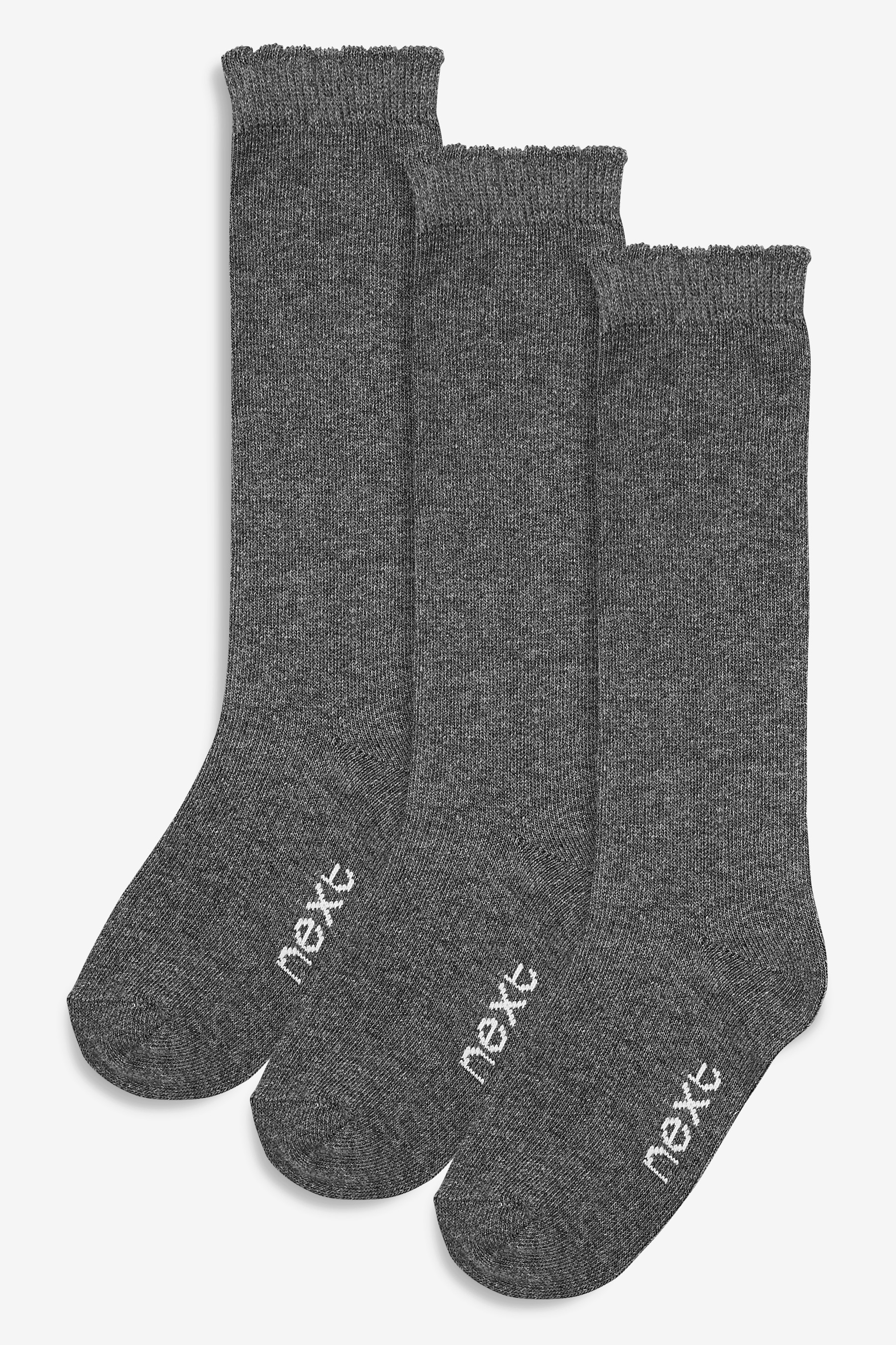 3 Pack Cotton Rich Knee High Socks