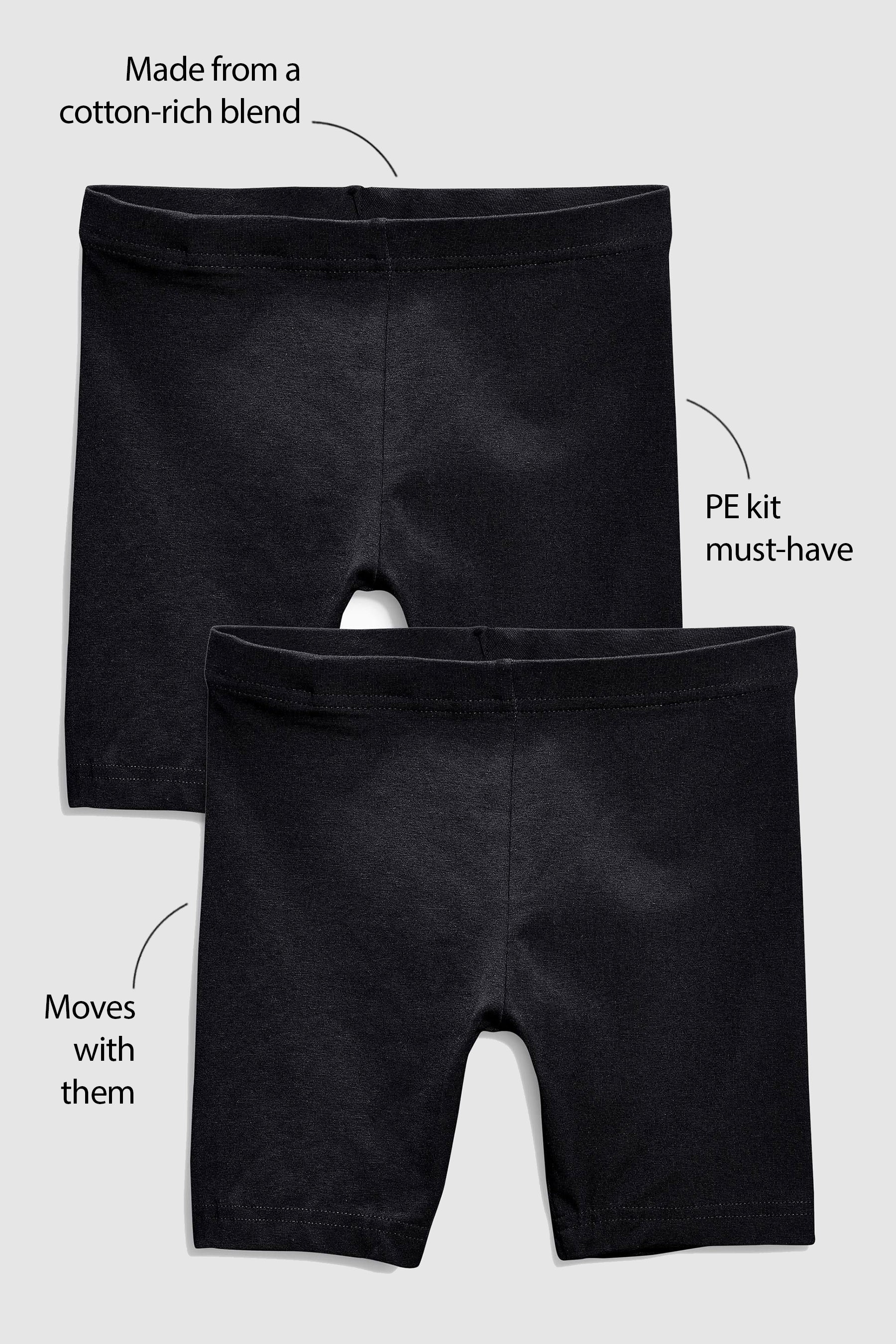 2 Pack Cycle Shorts (3-16yrs)