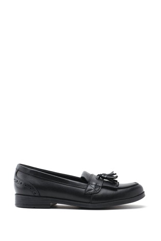 Start-Rite Sketch Black Leather School Shoes Wide Fit