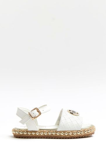 River Island White Espadrille Sandals