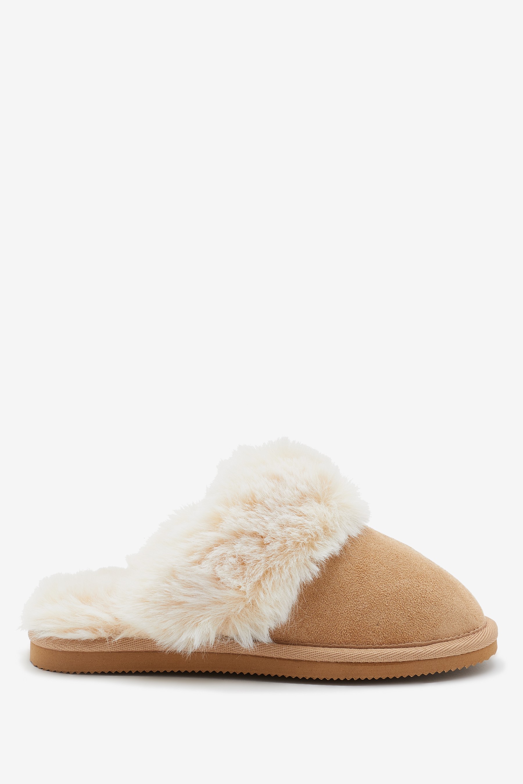 Faux Fur Mule Slippers