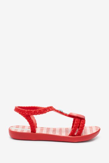 Ipanema Baby Red Cherry Embellished Sandals