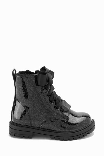 Warm Lined Lace-Up Boots Standard Fit (F)