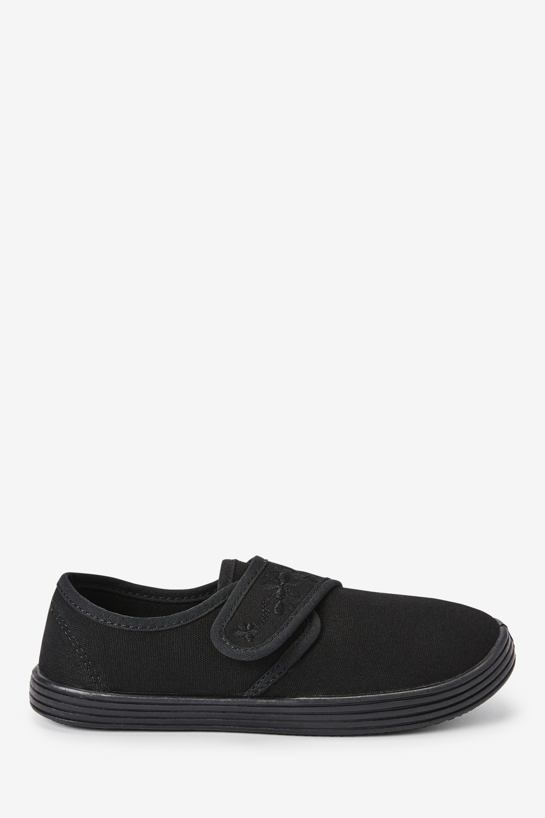 Embroidered Strap School Plimsolls