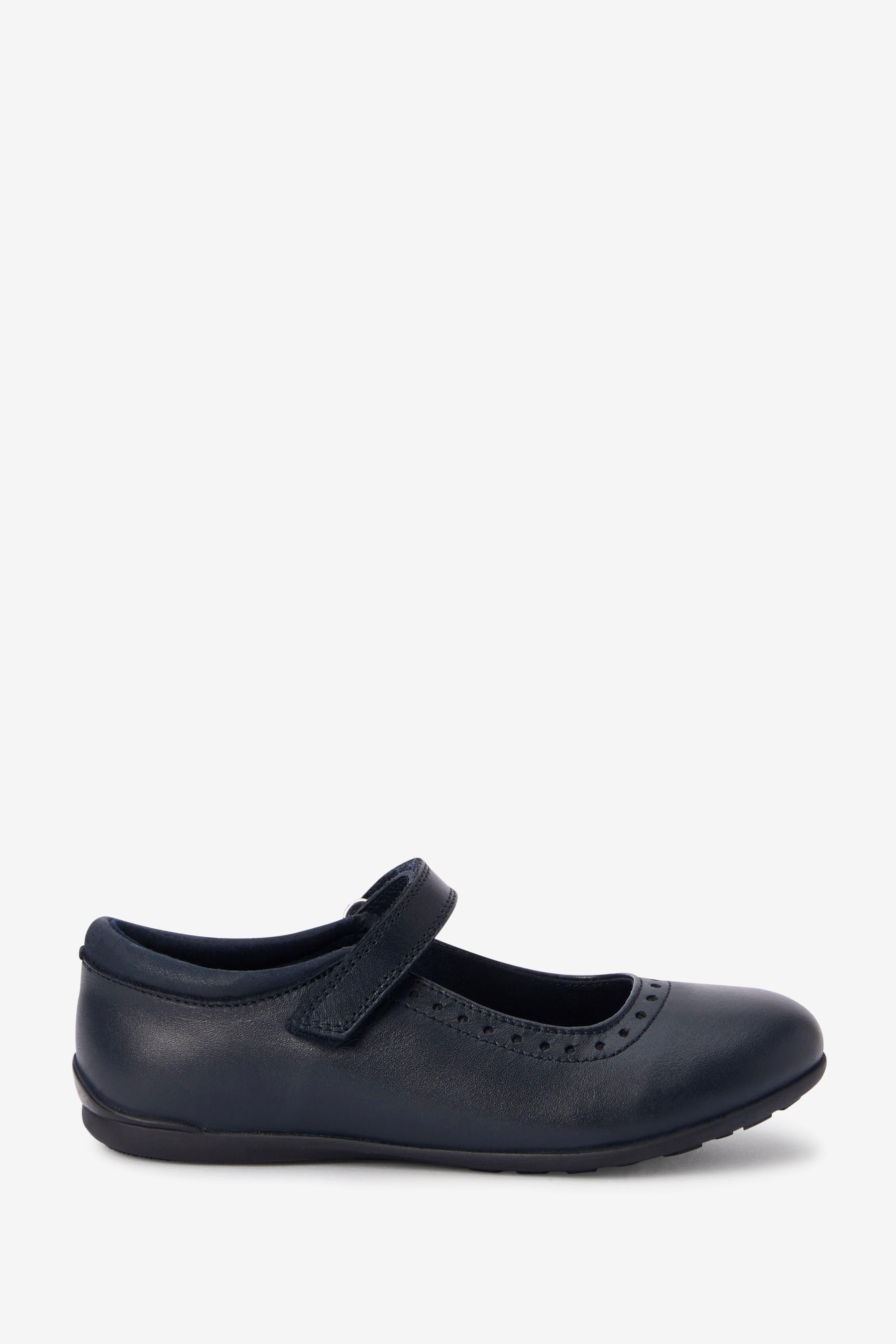 School Leather Mary Jane Brogues Standard Fit (F)