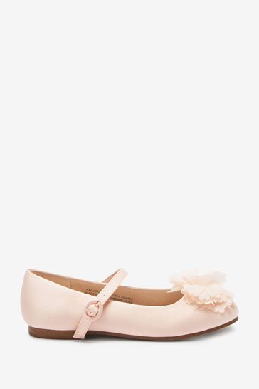 Stain Resistant Satin Corsage Occasion Mary Jane Shoes