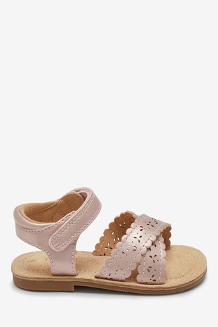 Scallop Sandals Wide Fit (G)