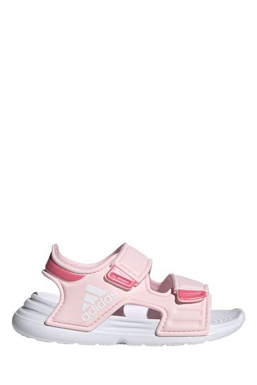 adidas Girls Pink Adilette Infant Sandals