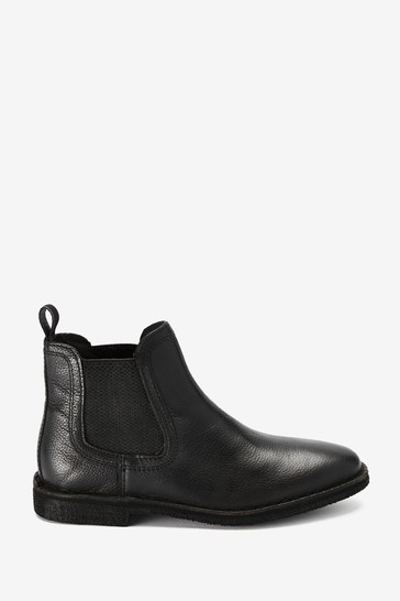 Leather Chelsea Boots Wide Fit (G)