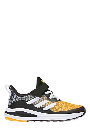 adidas FortaRun Youth And Junior Black Strap Trainers