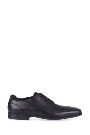 Start-Rite Tailor Black Leather Brogue School Shoes