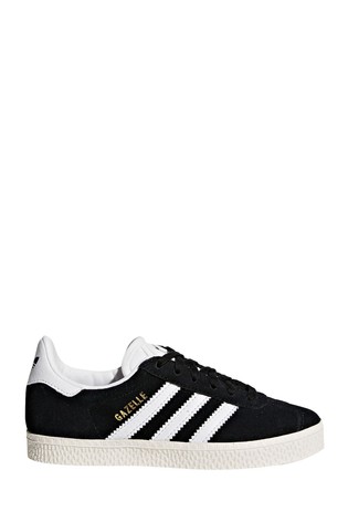 حذاء رياضي أسود دانتيل Gazelle من adidas Originals