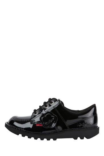 Kickers Junior Kick Lo Patent Leather Shoes