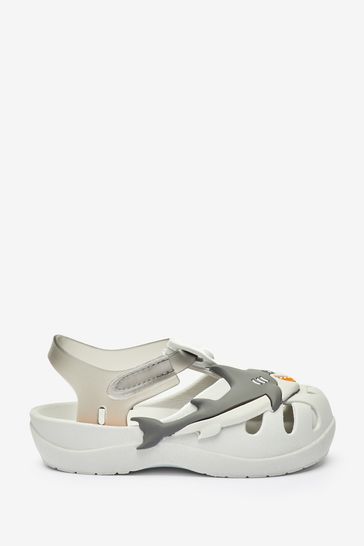 Ipanema Grey Baby Shark Embellished Pumps Sandals