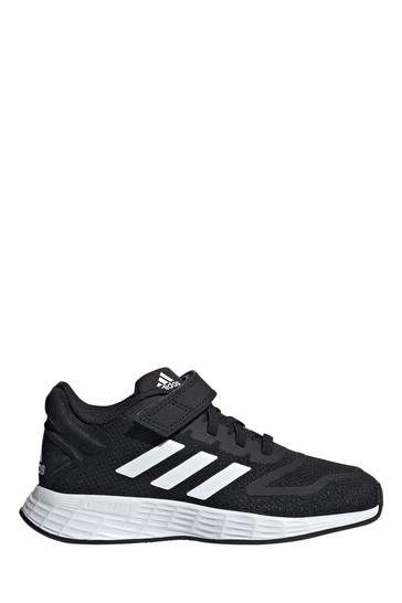 adidas Duramo 10 Youth & Junior Black Strap Trainers