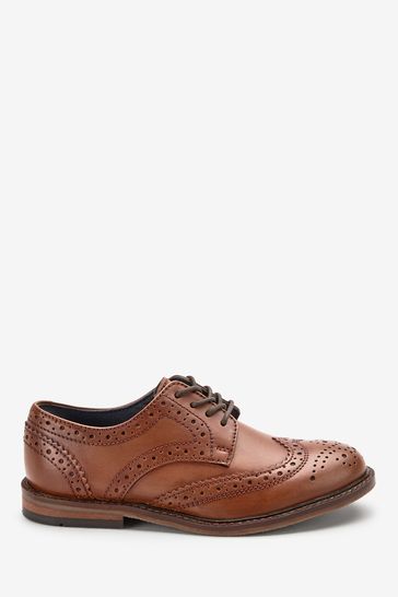 Leather Brogues Wide Fit (G)