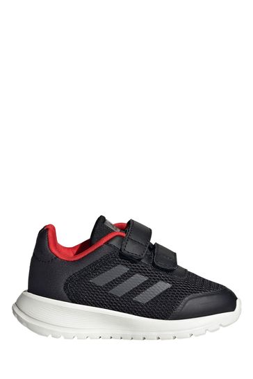 adidas Tensaur Run Infant Black Strap Trainers