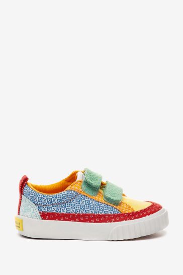 Little Bird Rainbow Patchwork Print Trainers