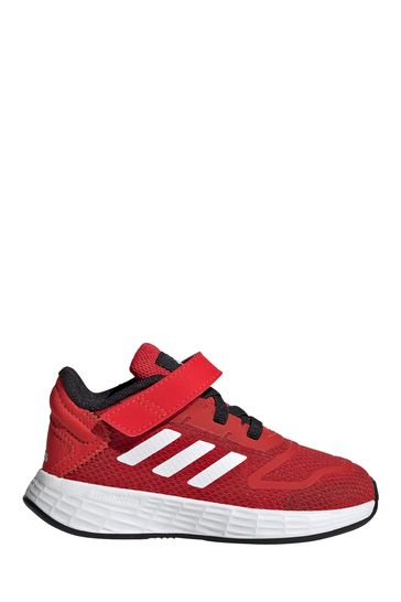 adidas Duramo 10 Infant Red Strap Trainers