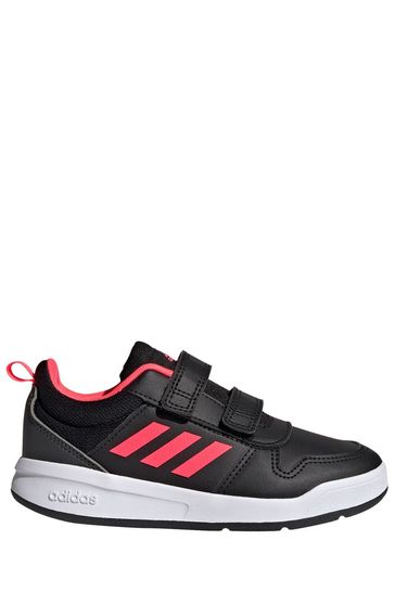 adidas Boys Black Tensaur Youth & Junior Strap Trainers