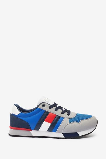 Tommy Hilfiger Grey Low Cut Lace Up Sneakers