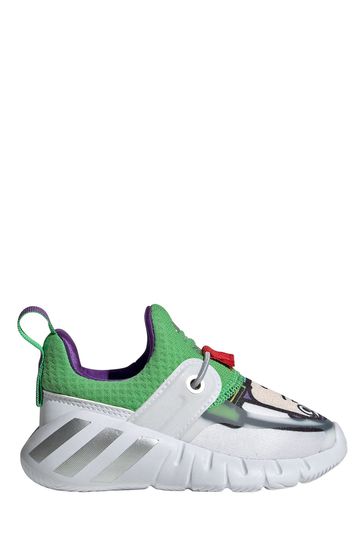 حذاء رياضي أبيض للأطفال RapidaZen Buzz من adidas