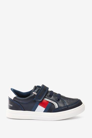 Tommy Hilfiger White Low Cut Lace Up Sneakers