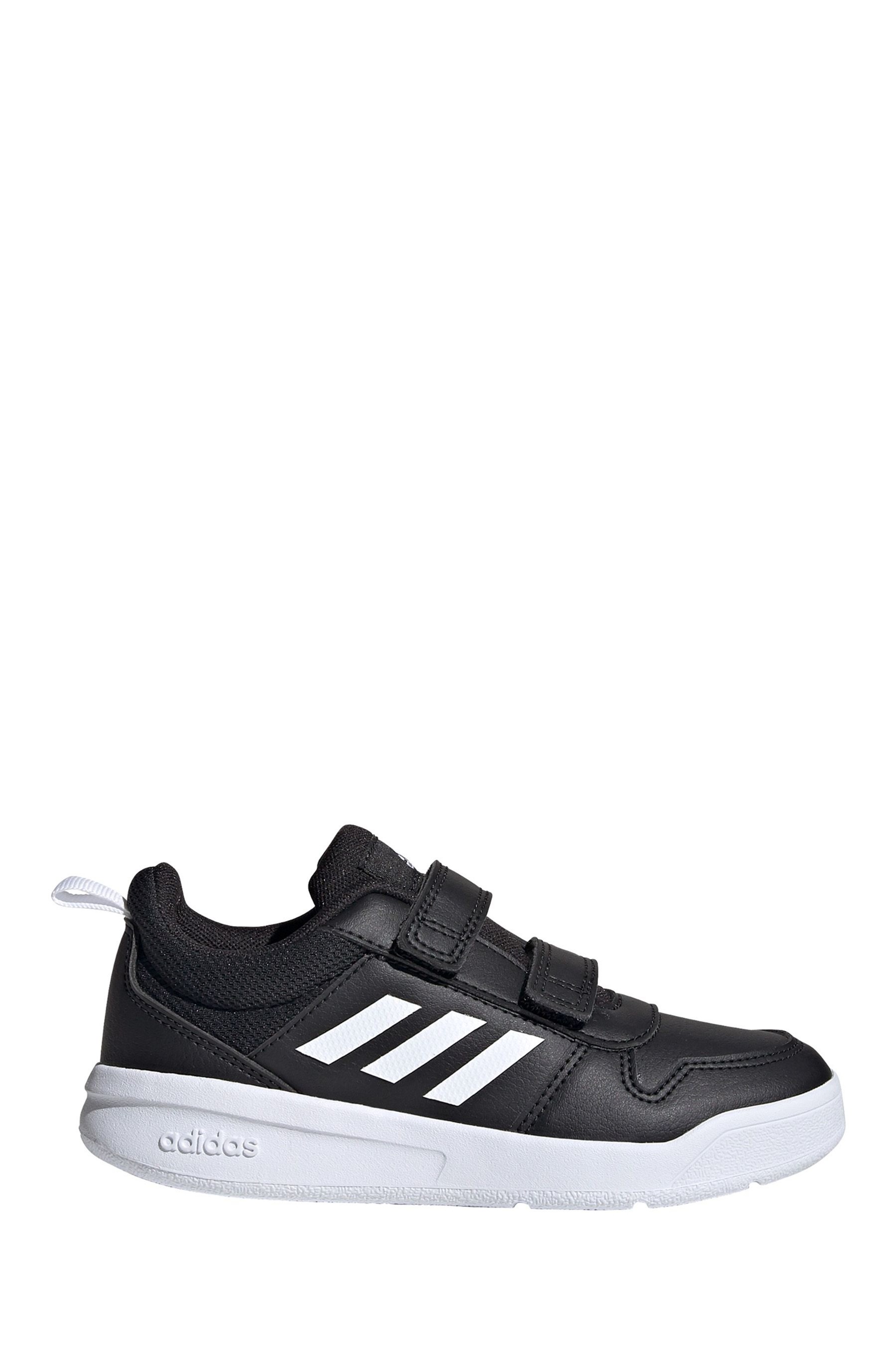 حذاء رياضي أسود / أبيض Tensaur Youth & Junior فيلكرو من adidas