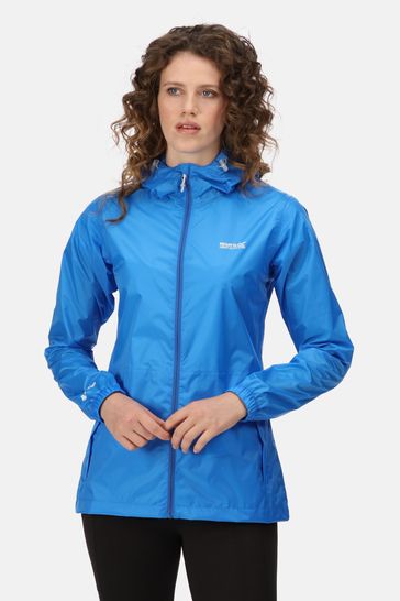 Regatta Womens Pack It III Blue Waterproof Jacket