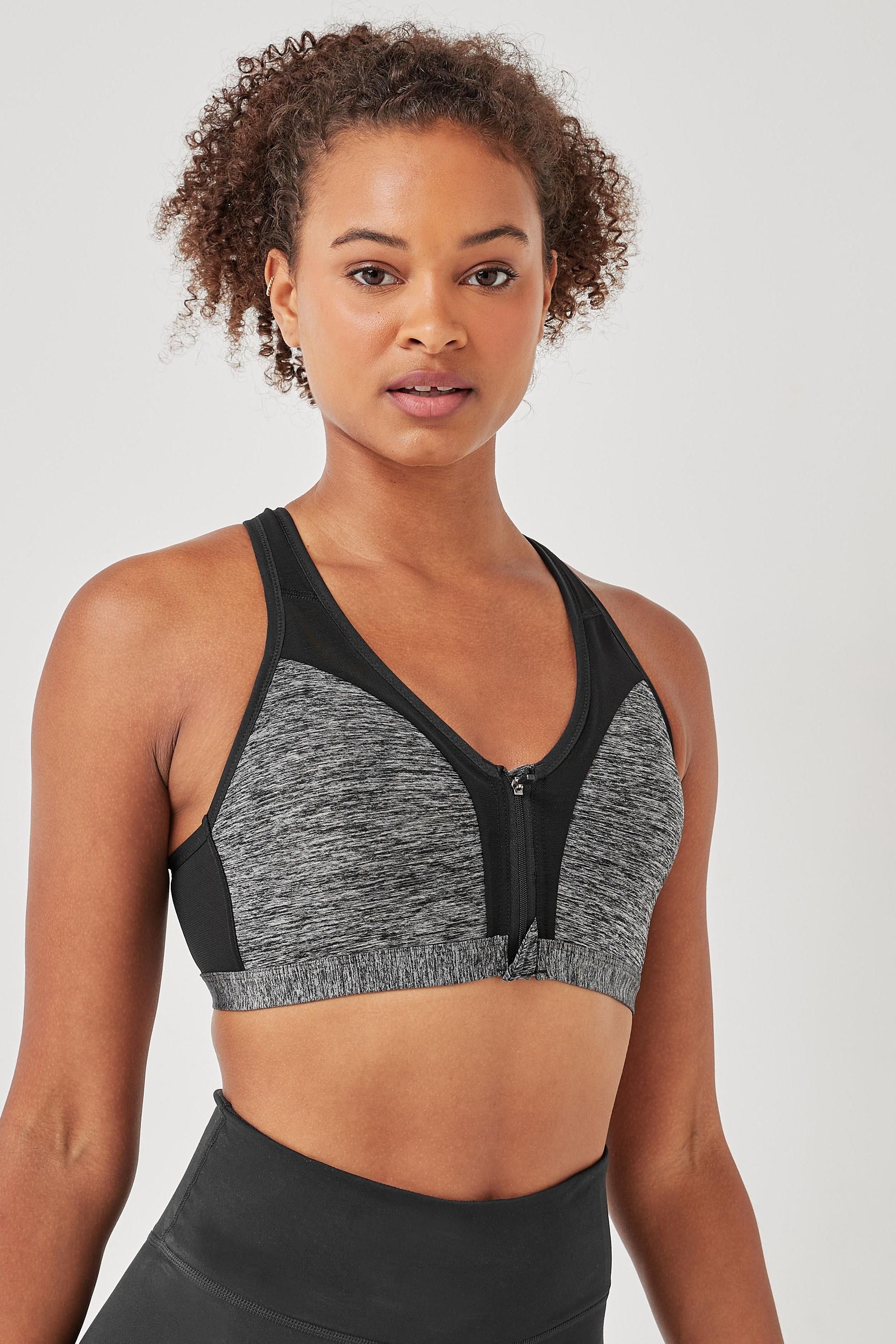 Next Active Sports High Impact Zip Front Bra