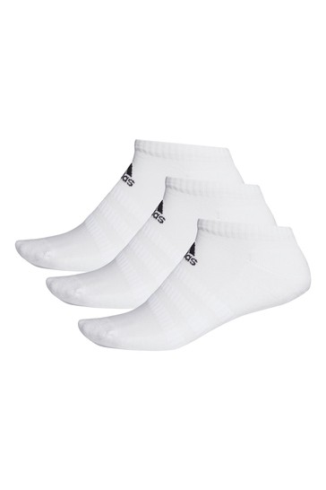 adidas Adult Cushion White Trainer Socks Three Pack