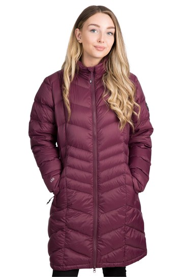 Trespass Burgundy Red Micaela Down Jacket