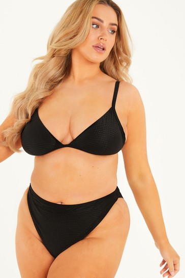 Quiz Textured Bikini Top